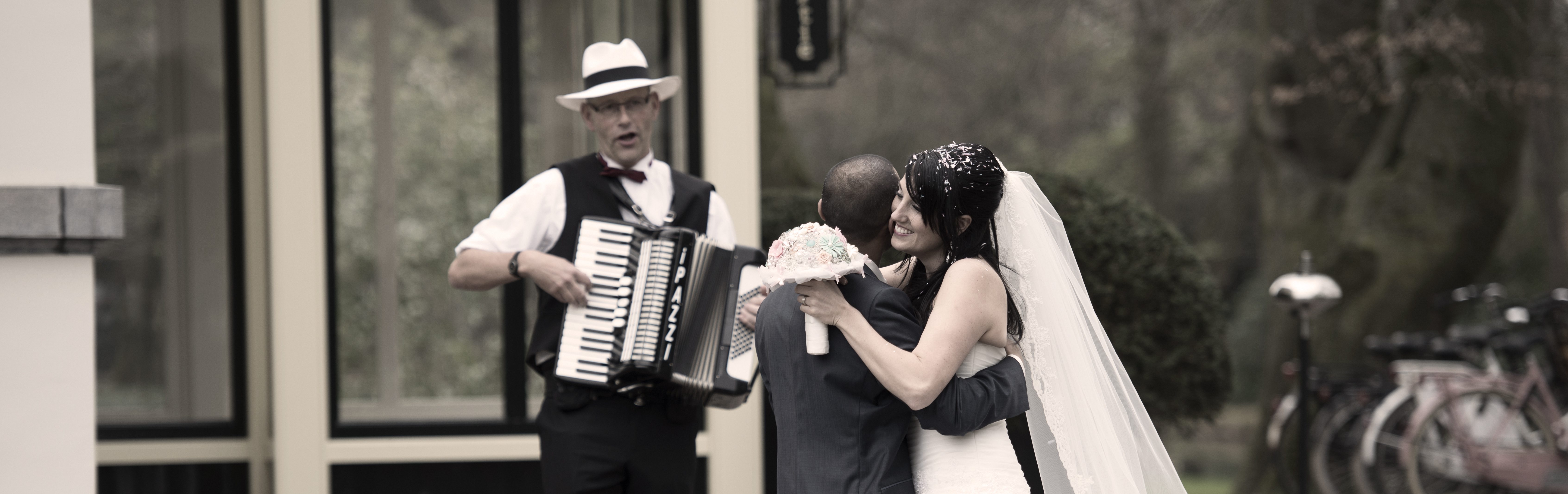 Trouwdag Huwelijk Bruiloft Muziek Accordeon Accordeonist Violist Pianist PazziMusic